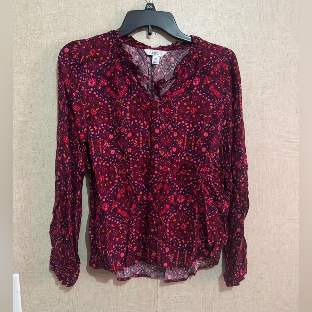 Croft & barrow women’s floral blouse